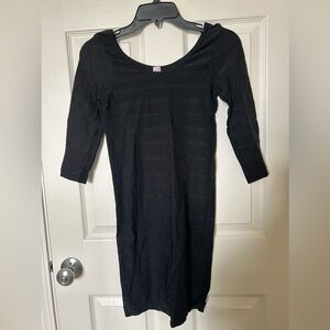 Elegant Black long sleeve dress